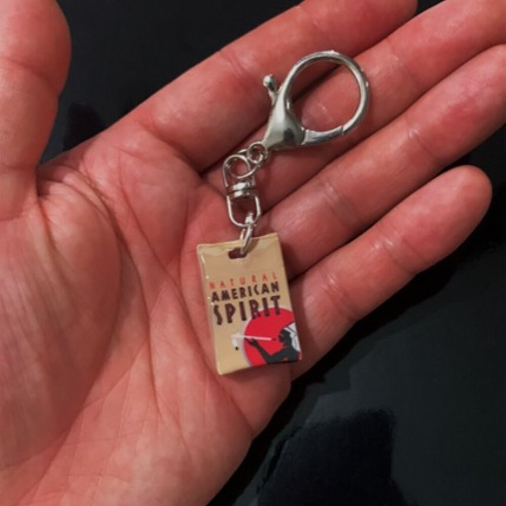 American Spirit Tan Box Keychain – Mini Replica Collectible - Picture 8 of 8